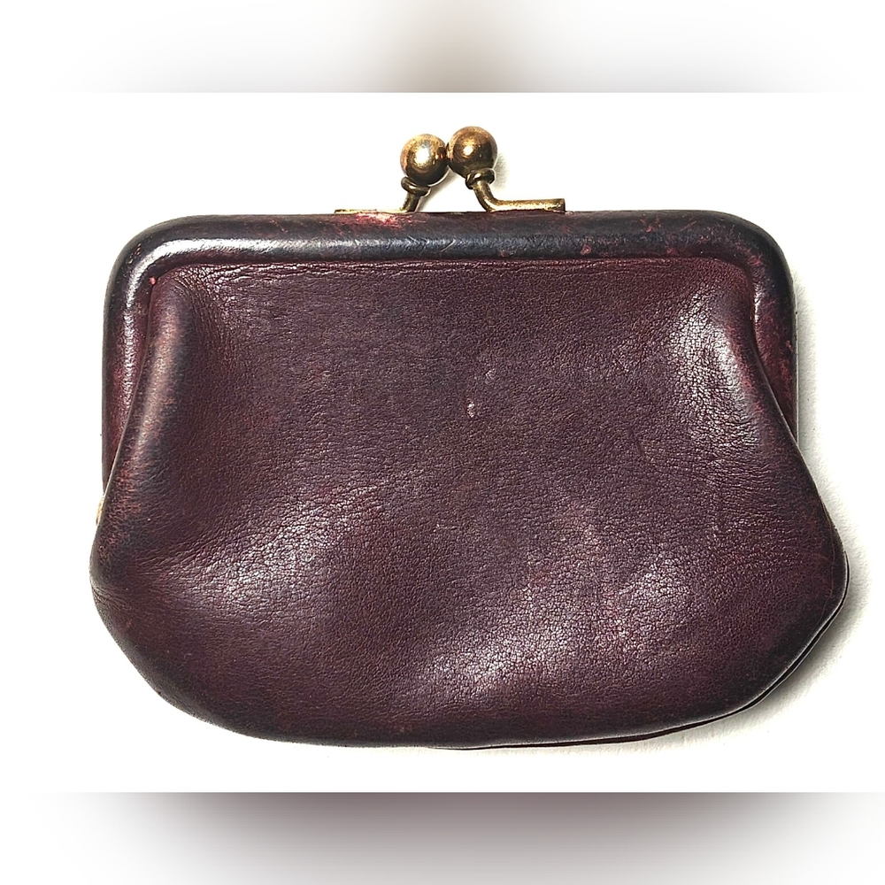 SOLD !!! VINTAGE COACH KISSLOCK BURSA